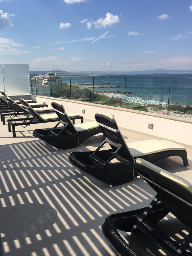 Golden Sea View Penthouse Apartman Pomorie Kültér fotó